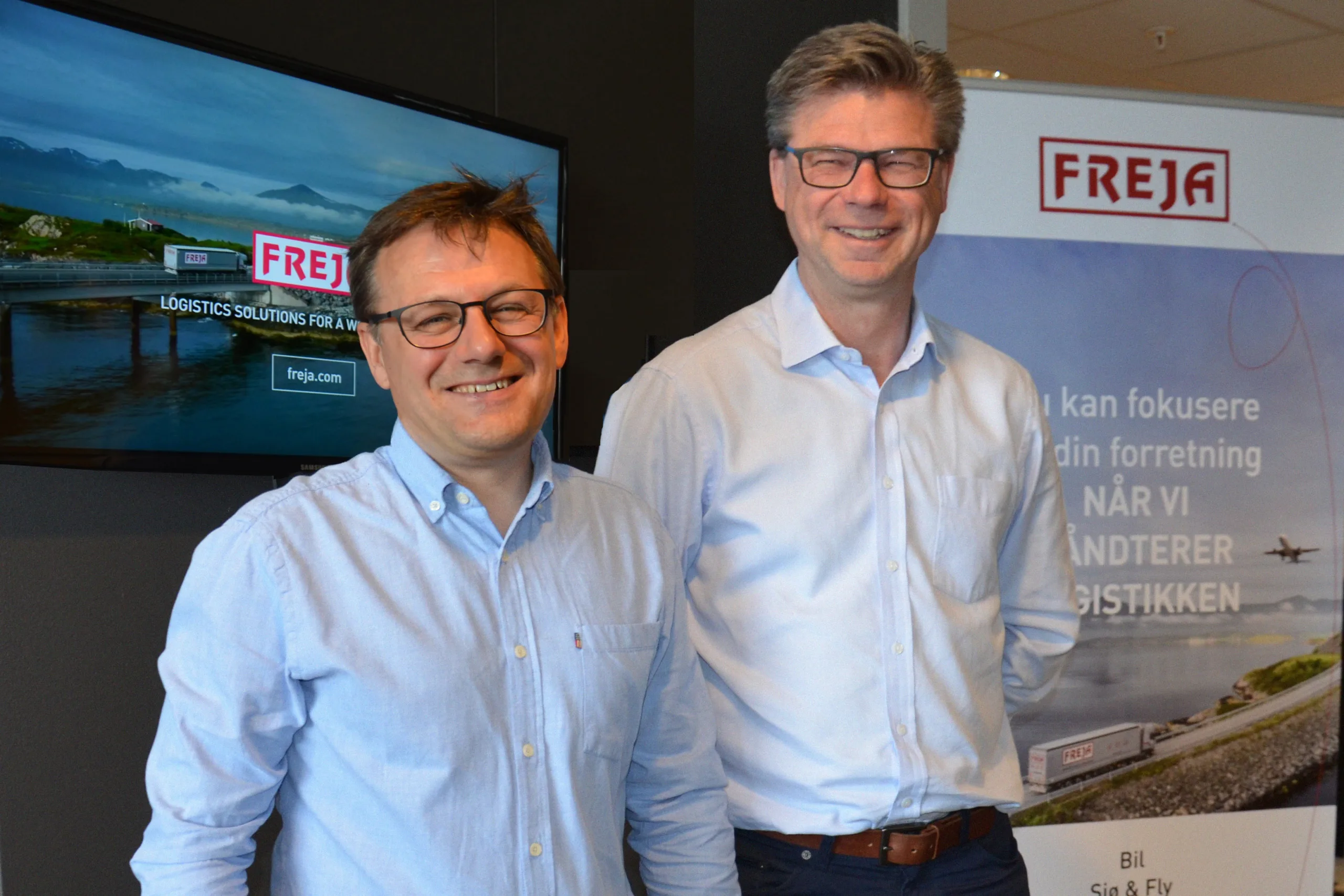 The development at FREJA Ålesund gives Managing Director, Kjell-Arne Eloranta, and Region Director, Stein Waagan, every reason to smile.